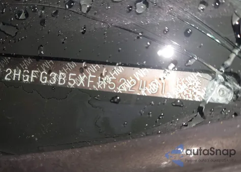 2015 Honda Civic Lx z USA, uszkodzony, nr VIN 2HGFG3B5XFH522401